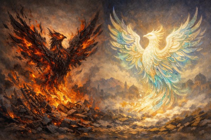ققنوسی «خیزشی» و یا ققنوسی برخواسته از آتش خودآگاهی